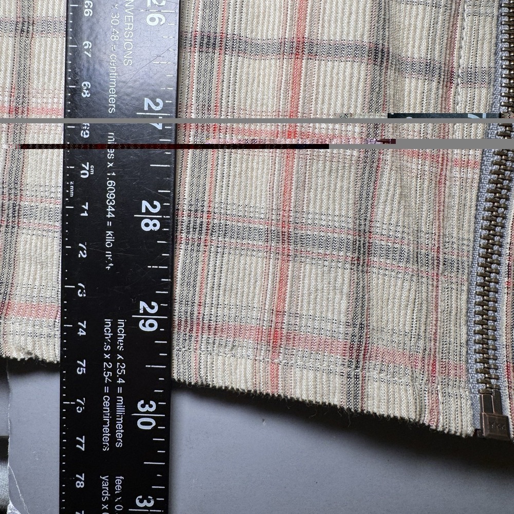 Carbon 2 Cobalt Full Zip Shirt Jacket Mens L Beige Corduroy Stripes Cotton Work - Picture 7 of 12